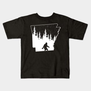 Arkansas Bigfoot Gift Kids T-Shirt